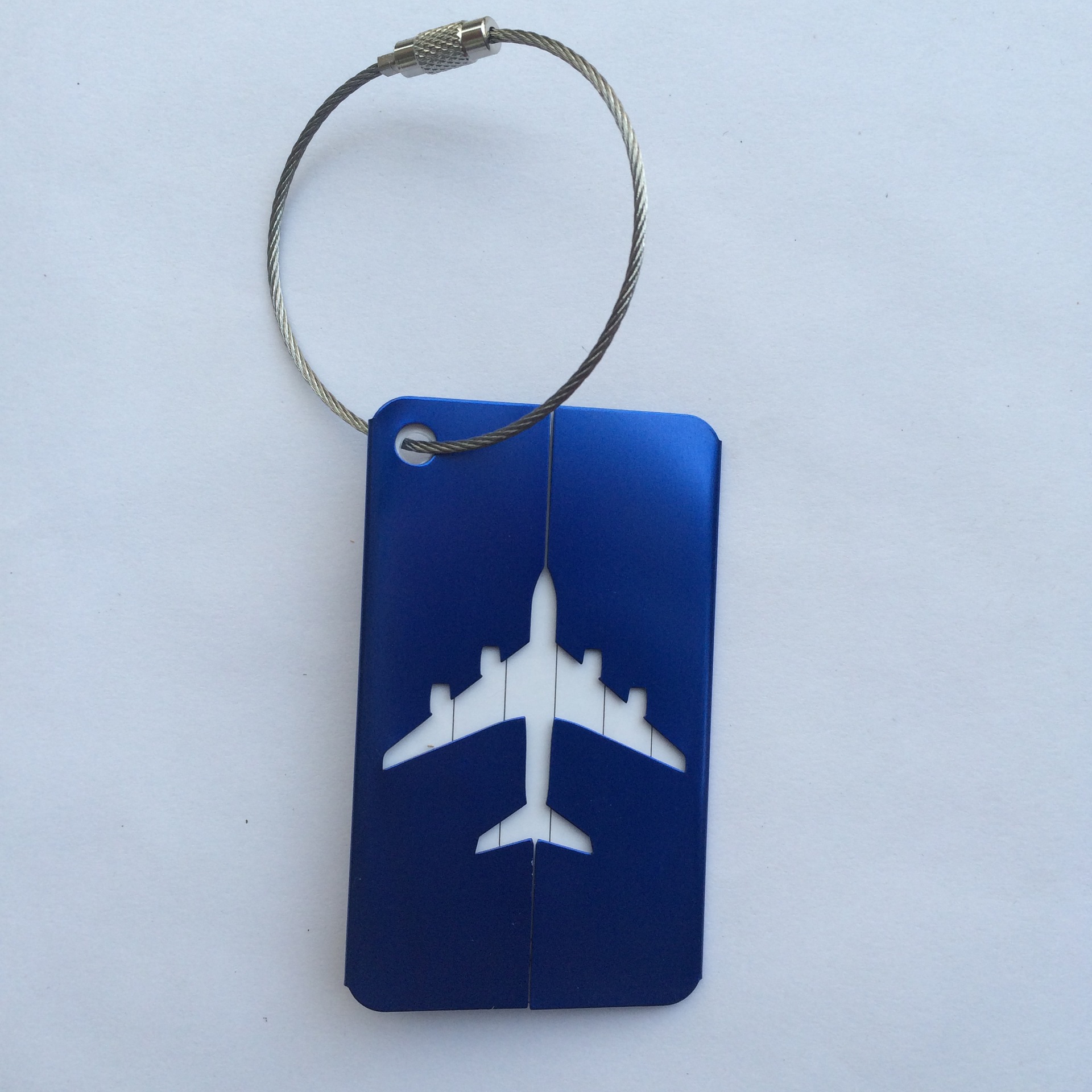 【最新推荐】激光雕刻304不锈钢飞机行李牌 创意可定制金属行李牌