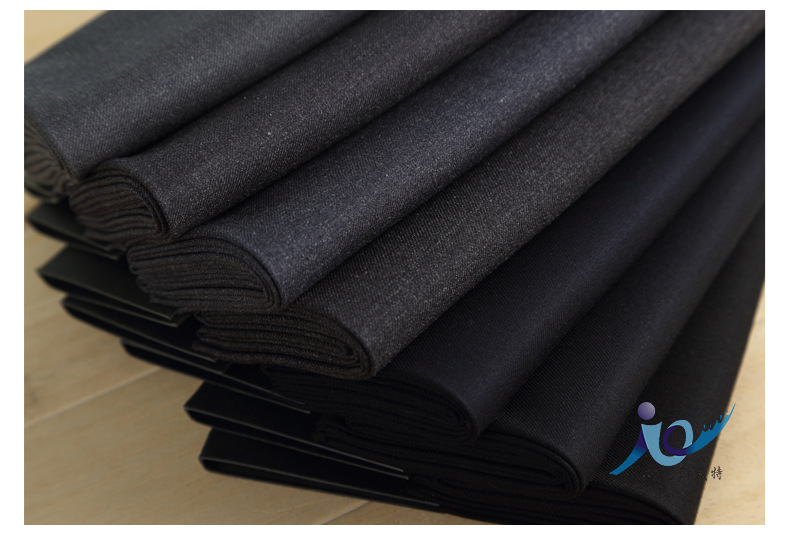 厂家现货弹力布tr黑色工装外套布料斜纹服装西装里布西服面料批发