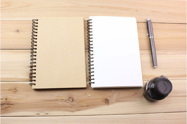 a5白卡纸牛皮纸空白速写本线圈本绘画涂鸦本素描本记事笔记本包邮