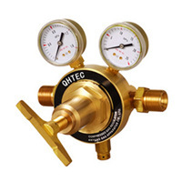 QR55黄铜管道减压器/大流量减压器／氢气减压器／天然气减压器