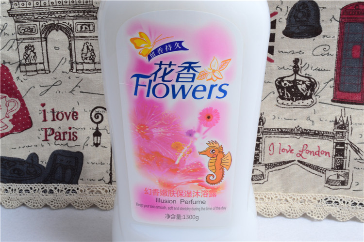 批发大瓶花香沐浴露1300ml清凉薄荷爽肤沐浴乳大瓶摆地摊