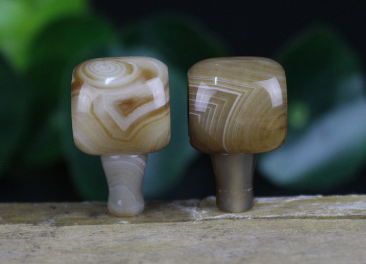 天然缠丝玛瑙三通 蚕丝咖啡玛瑙藏式三通佛头 diy佛珠饰品配件