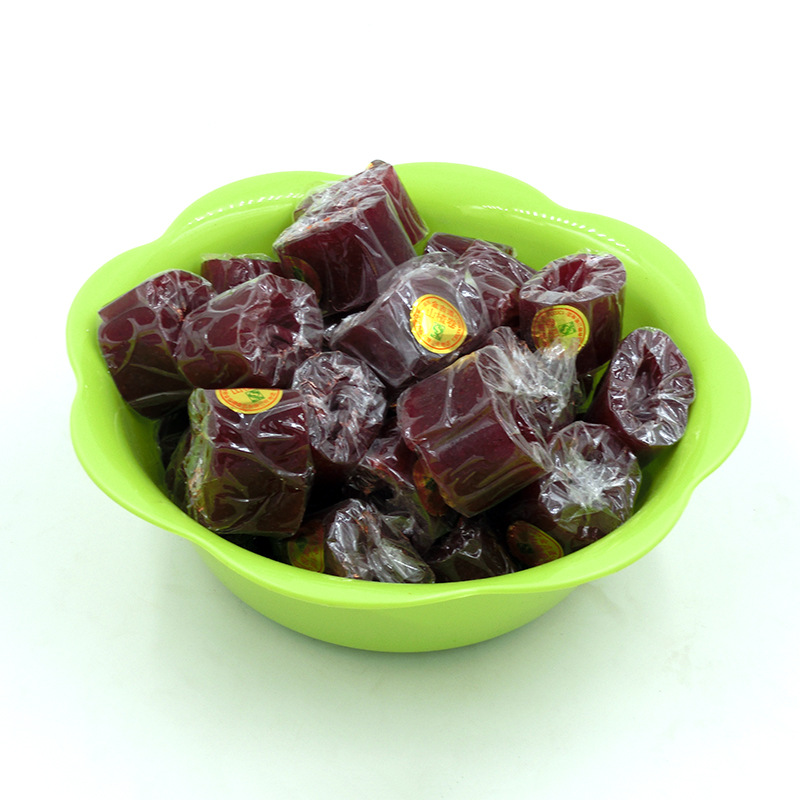 金吉道山楂球 开胃休闲果丹皮糕 小零食山楂卷500克批发