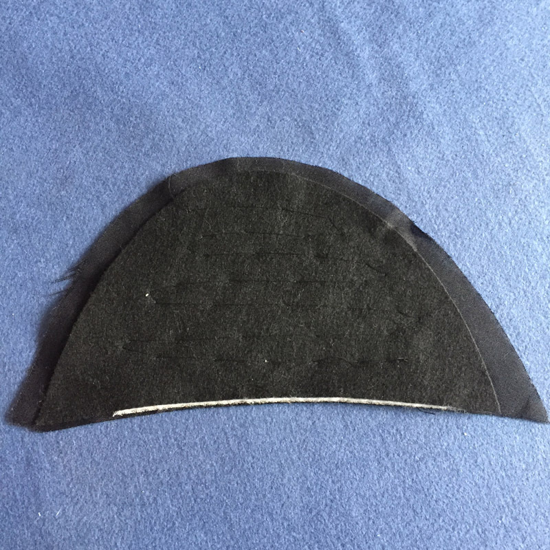 手缝垫肩 黑色布肩垫 适用高档西装垫肩 可定制各类特规