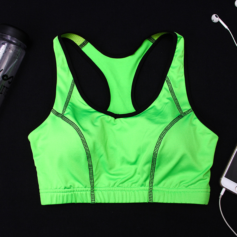 跑步防震无钢圈专业运动内衣健身文胸瑜伽背心微聚拢春夏秋冬套.