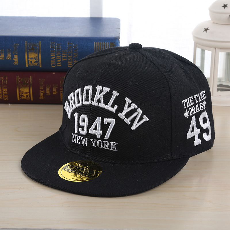 Korean Style Denim Baseball Cap Digital Letters Embroidered Fashion Brand Peaked Cap Big Head Circumference All-Match Sun Hat Factory Direct Sales