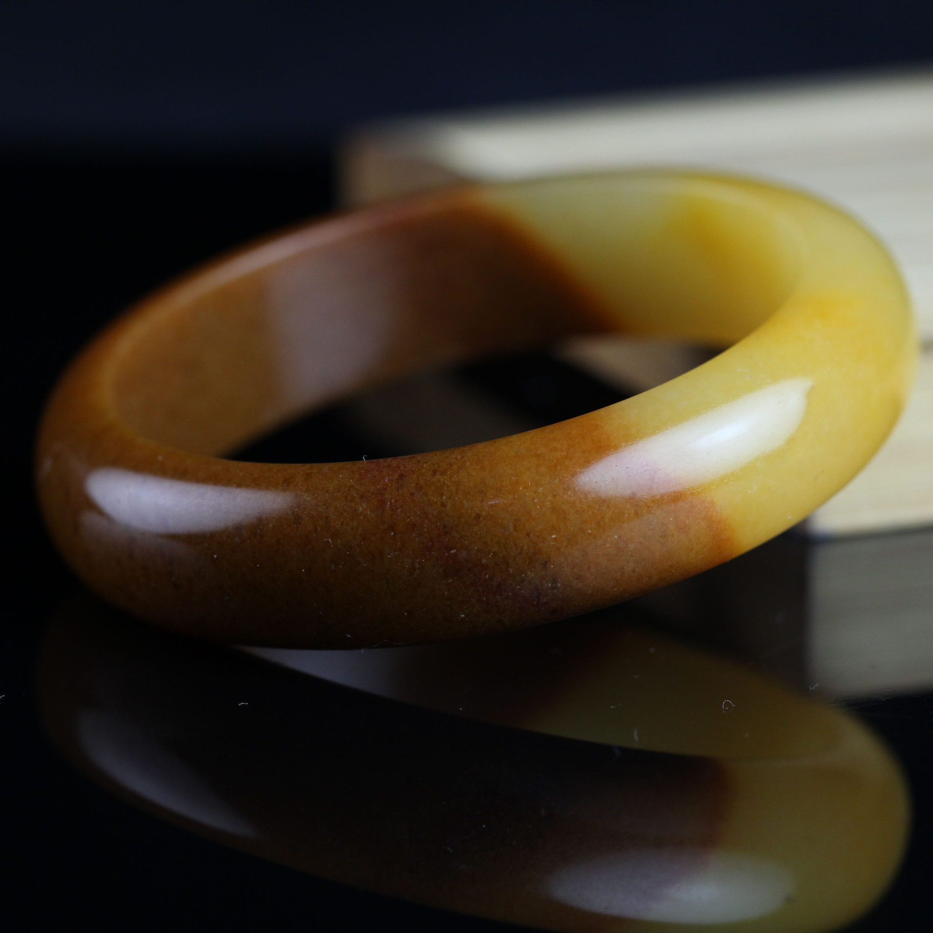 大美 新疆 金丝玉 戈壁玉 手镯 厂家直销