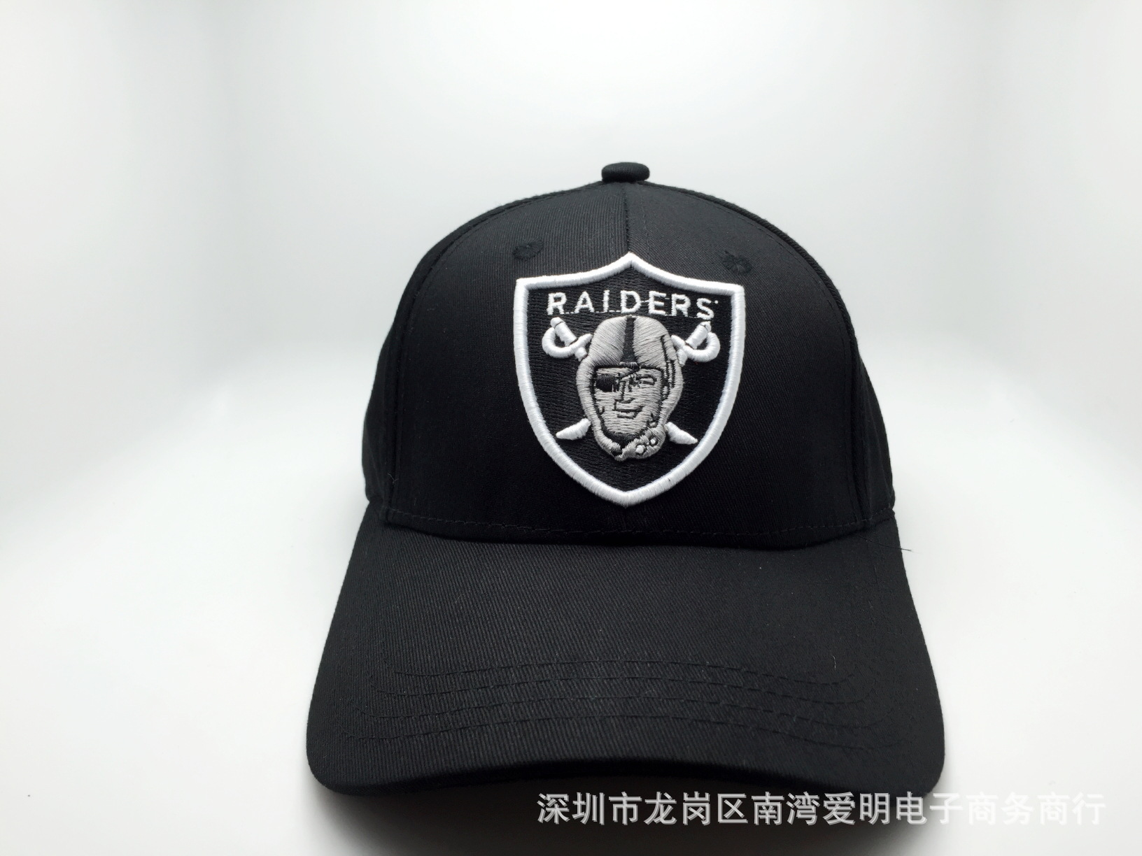 raiders突袭者遮阳帽棒球嘻哈帽潮街舞弯沿帽春季夏天情侣鸭舌帽