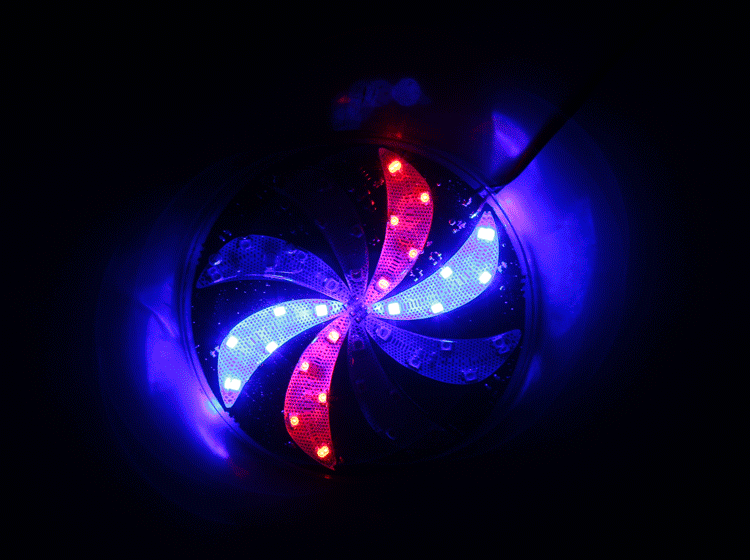 摩托车改装灯饰 电动车灯改装爆闪灯 led灯 风火轮灯 风车灯彩灯