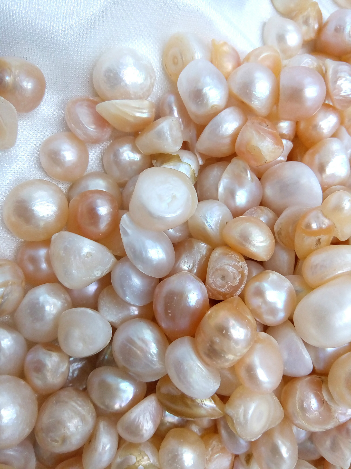 供应淡水珍珠散珠 散装珍珠批发 8毫米原料珠河蚌珍珠 地摊批发