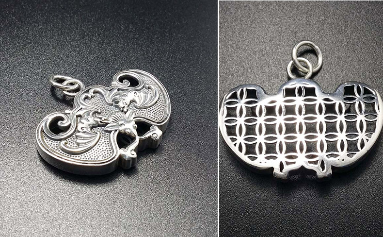 厂家直销时尚925银蝙蝠吊坠蝙蝠吉祥造型设计简约百搭批发出售