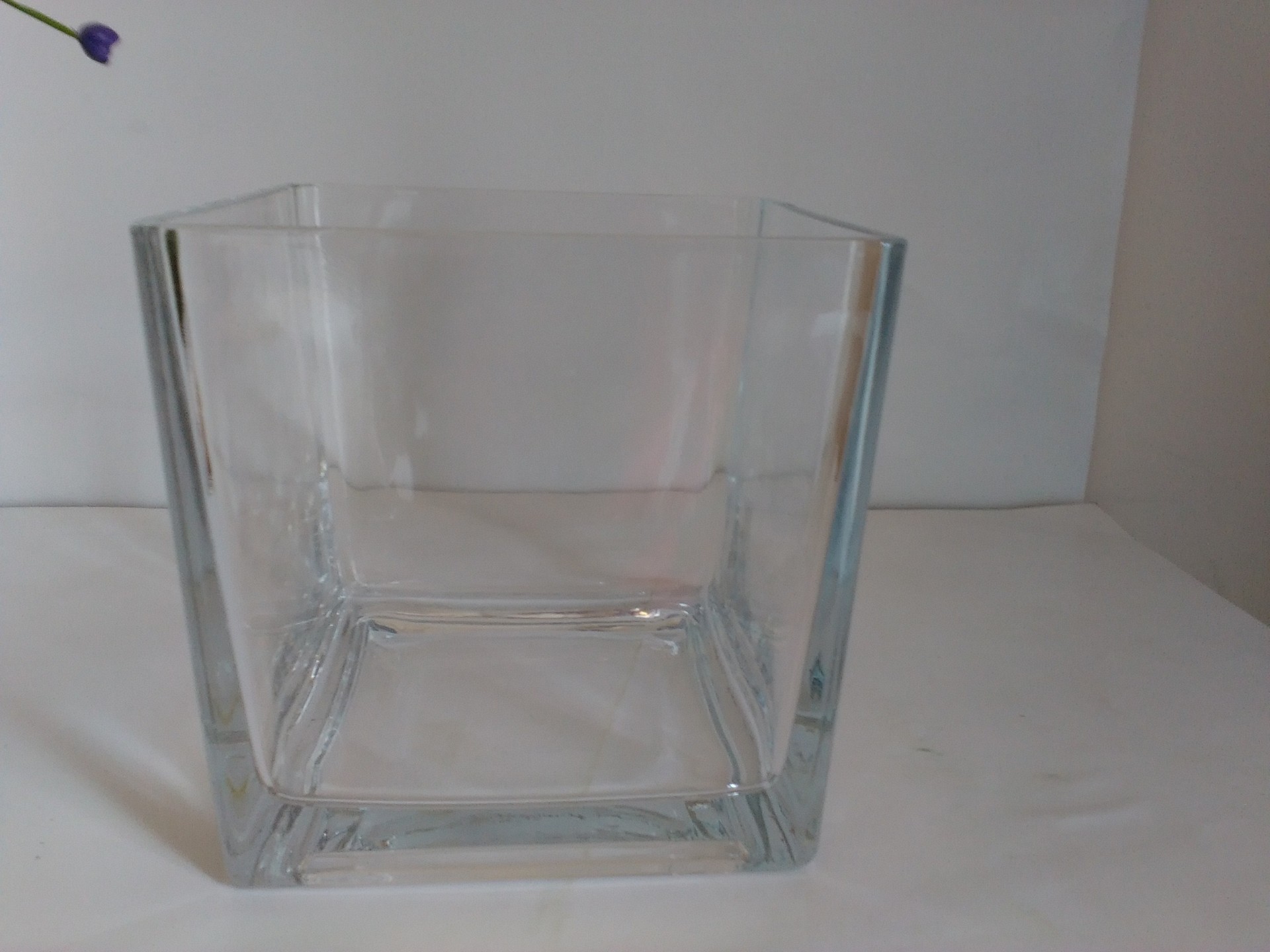 厂家直销玻璃方缸 150mm方形玻璃杯 高档水培玻璃器皿