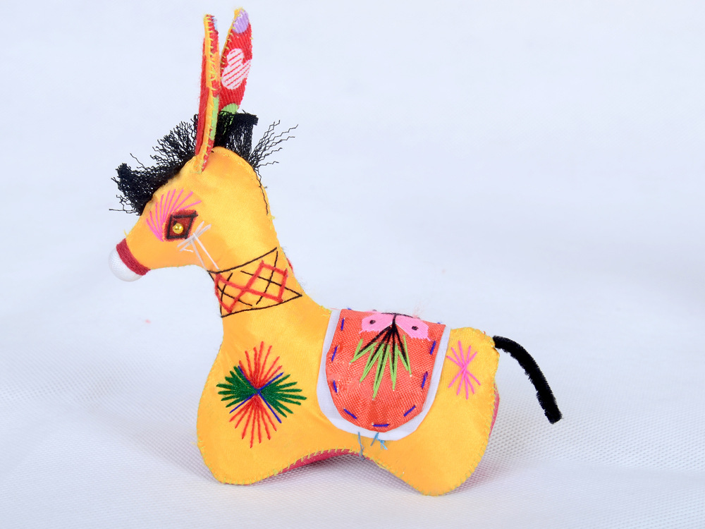 布毛驴 民间工艺毛驴 家居摆件 儿童玩具