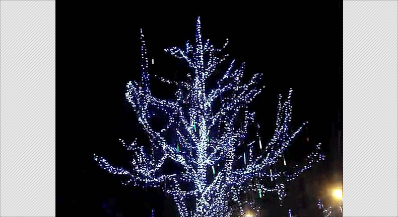 安祖led流星雨流星灯数码管 室外工程亮化圣诞装饰灯全防水 免邮