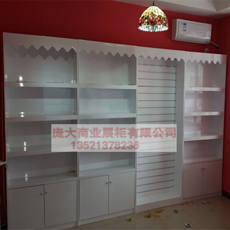 派克多宠物店货架狗粮猫粮展柜木质烤漆展示柜狗绳宠物用品陈列柜