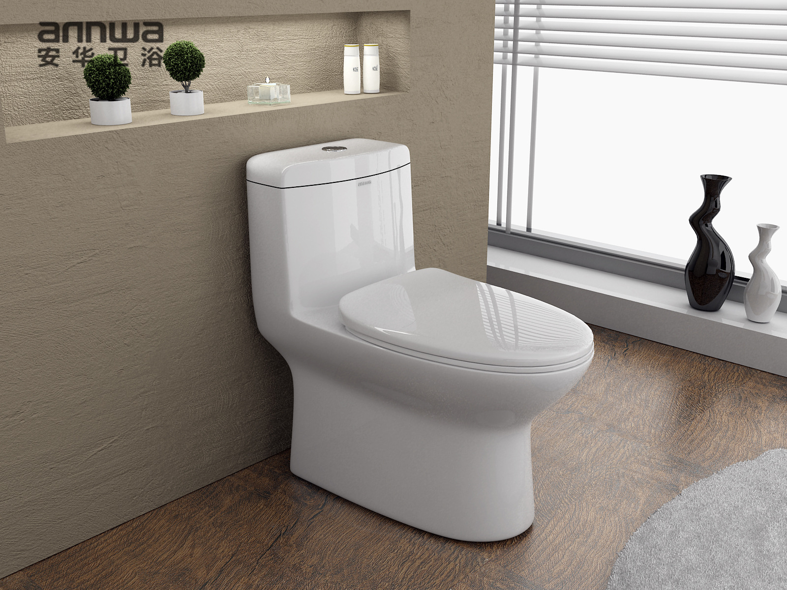 annwa/安华卫浴 2016新品 酒店ktv商城公共场所陶瓷马桶ab13022