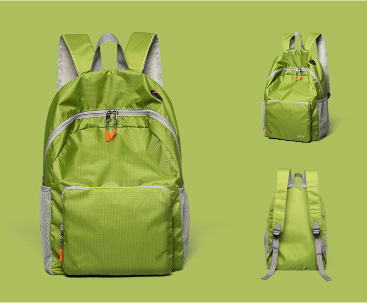 促销韩版超轻防泼水折叠书包户外运动皮肤包旅行收纳折叠双肩背包