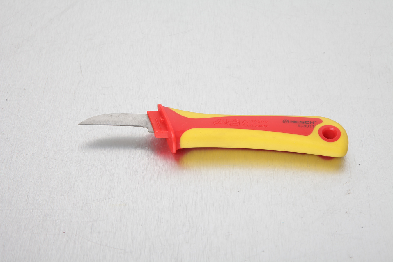 厂家直销耐世直刃绝缘电工刀耐高压电工专用刀180mm电工电缆割刀