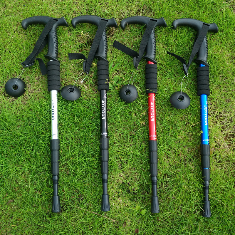 铝合金登山杖户外徒步行走手杖老年人拐杖户外登山旅游用品
