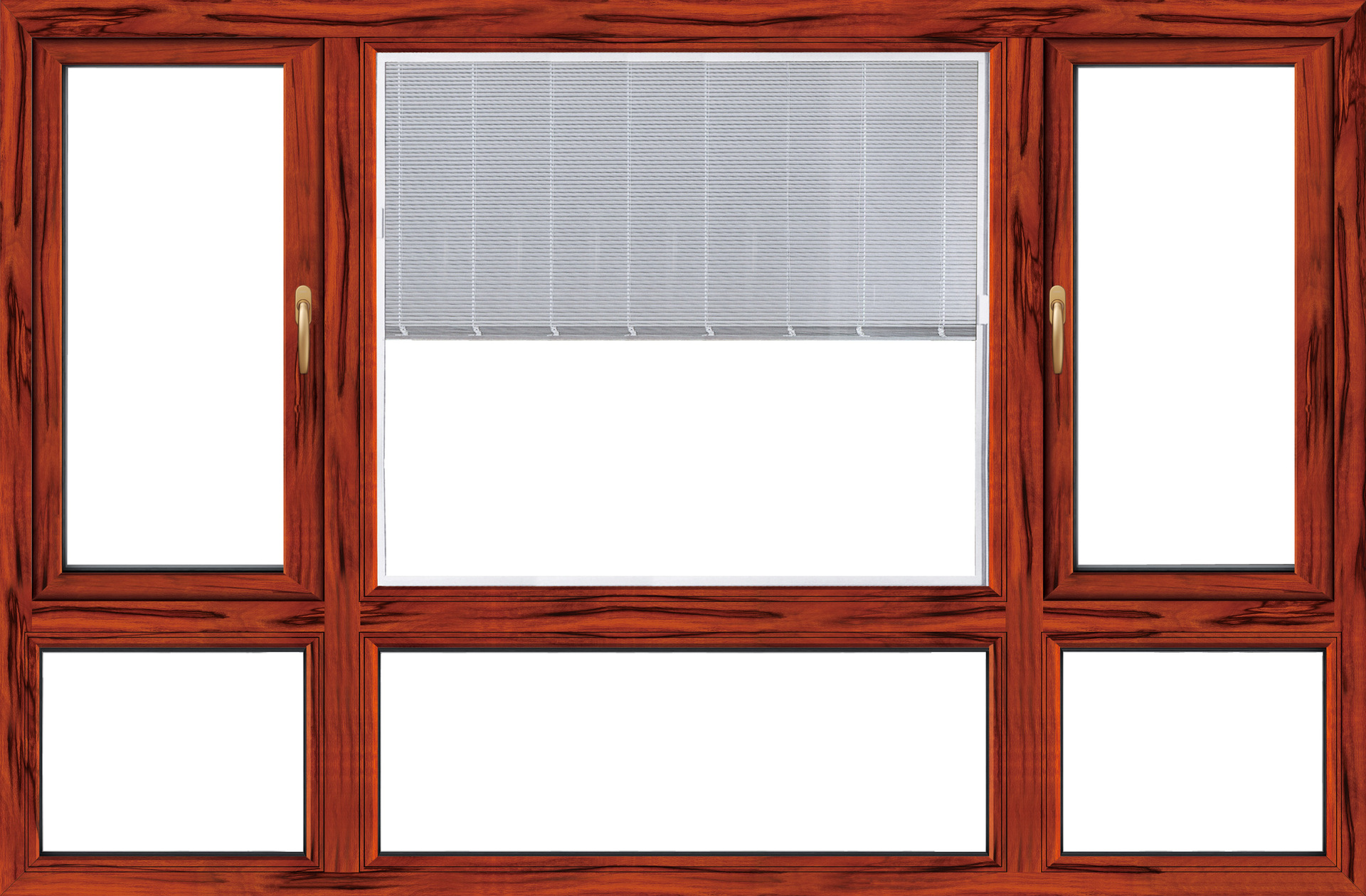 隔热断桥铝合金门窗中空玻璃门窗木纹铝合金窗