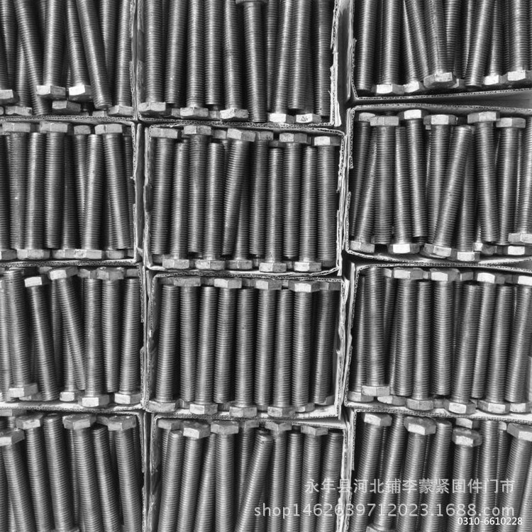 国标30螺栓 镀锌螺栓 光栓 毛栓 加长螺栓 毛母 光母 永年厂