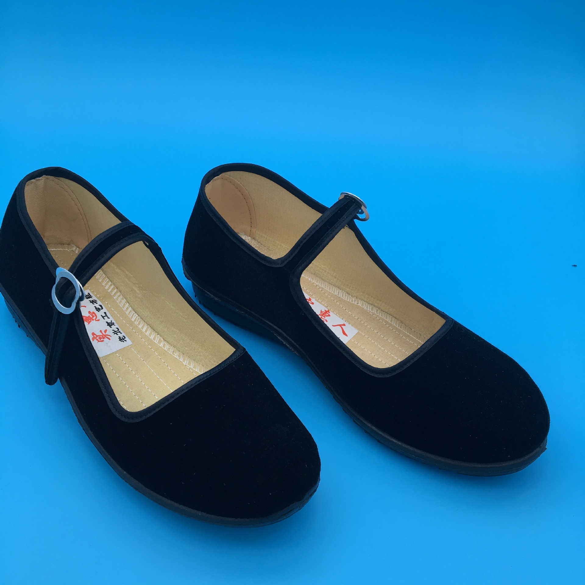 布鞋黑一带 酒店前台鞋 服务员鞋舞蹈鞋广场舞防滑鞋农活鞋