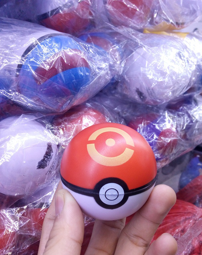 动漫手办神奇宝贝口袋妖怪玩具弹力精灵球大师球gs球竞赛球模型