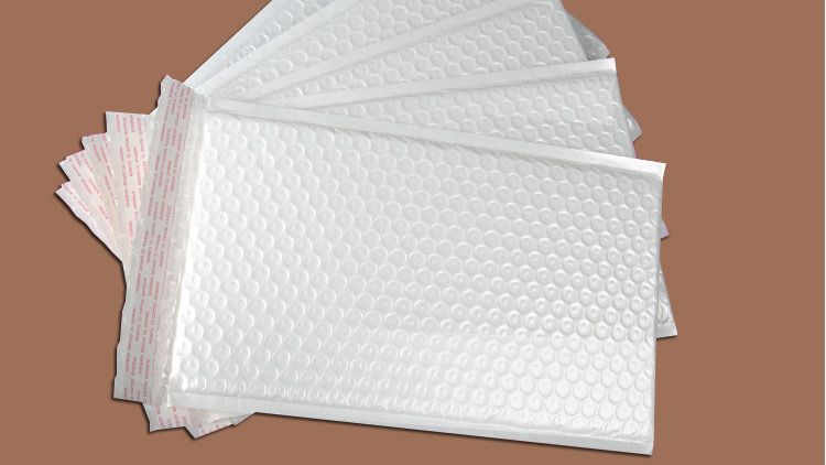 白色气泡信封袋防水珠光膜泡泡袋子自粘数码包装袋批发定做