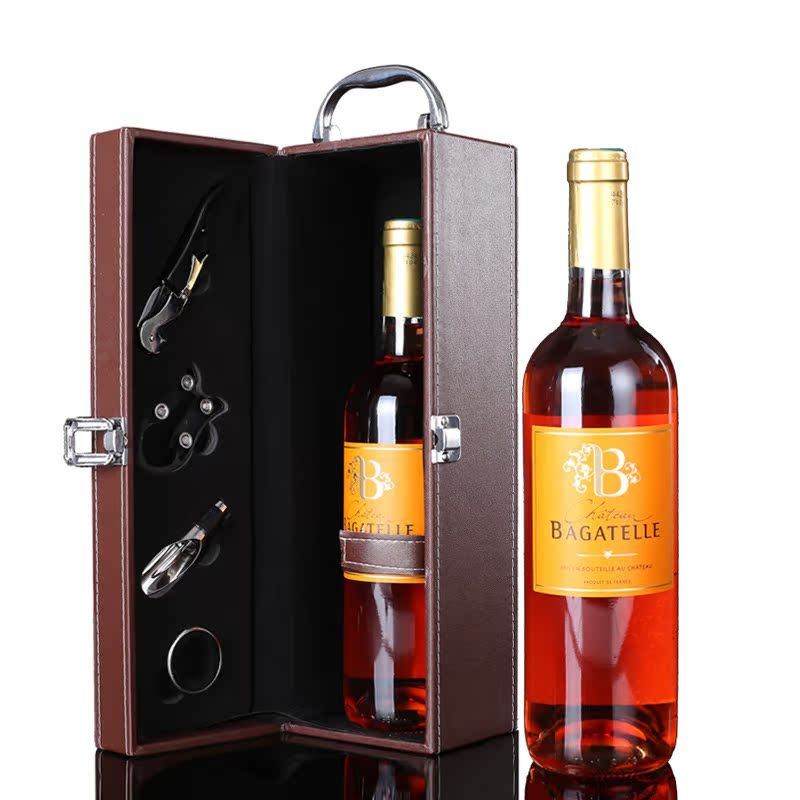 法国产区直销巴黛城堡750ml桃红葡萄酒 bergerac梅洛红酒整箱优惠