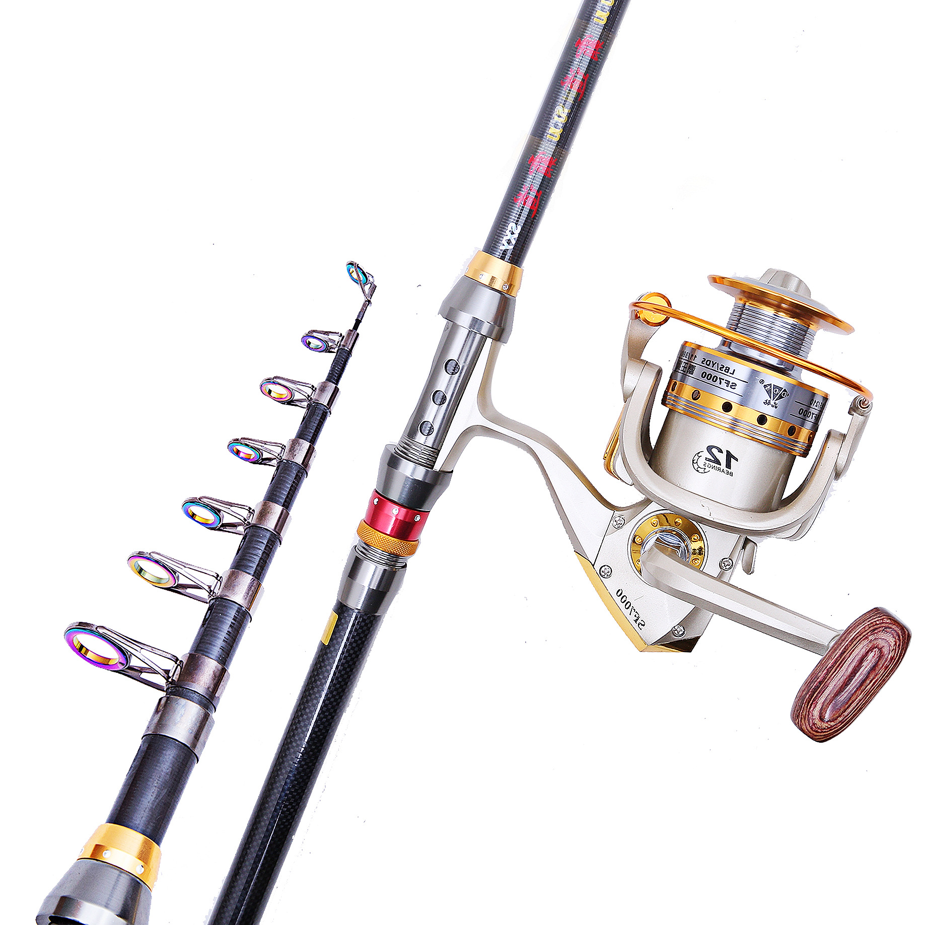 霸道特价碳素超短小海竿抛竿超轻超硬迷你远投竿