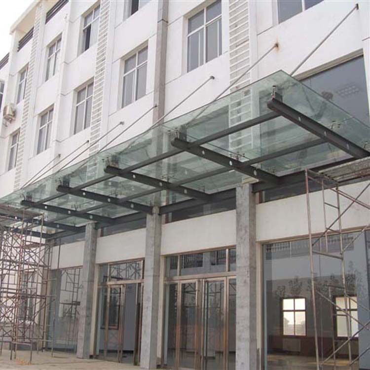 上海轩亚玻璃雨棚,钢结构玻璃雨棚