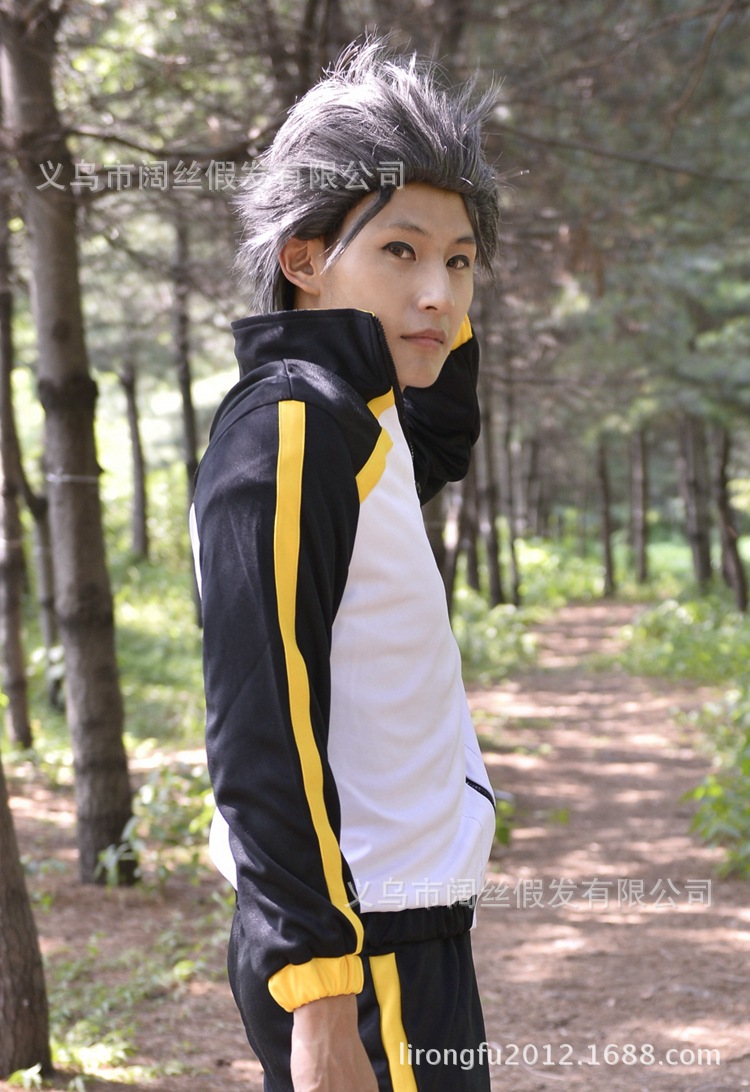 从零开始的异世界生活 男主角 菜月昴 黑灰色cos动漫假发 400a