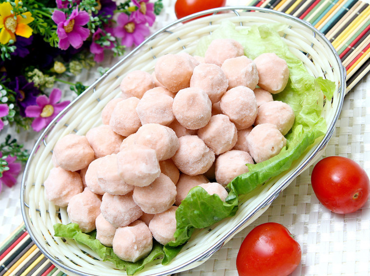 安井丸子系列冷冻食品鱼丸虾丸2500克x4袋x1箱火锅