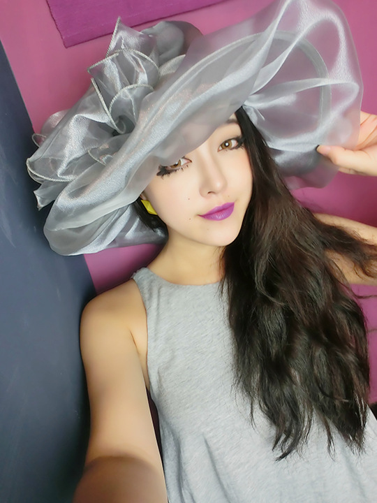 服装配饰 服饰 帽子 韩版复古网纱花朵气质遮阳度假太阳帽大檐礼帽