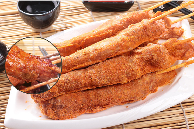【三统万福】霸王肉串 烧烤肉串油炸里脊肉烤串冷冻半成品 批发