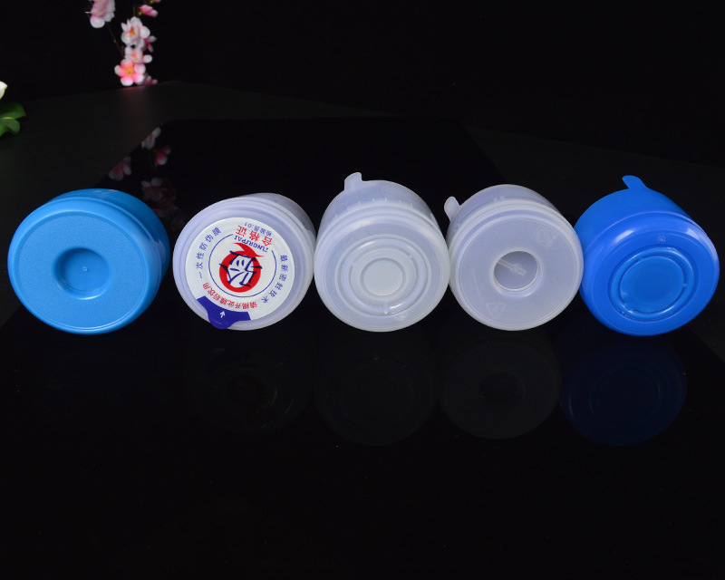 桶装水桶盖纯净水桶盖矿泉水瓶盖一次性塑料蓝色带贴膜桶盖