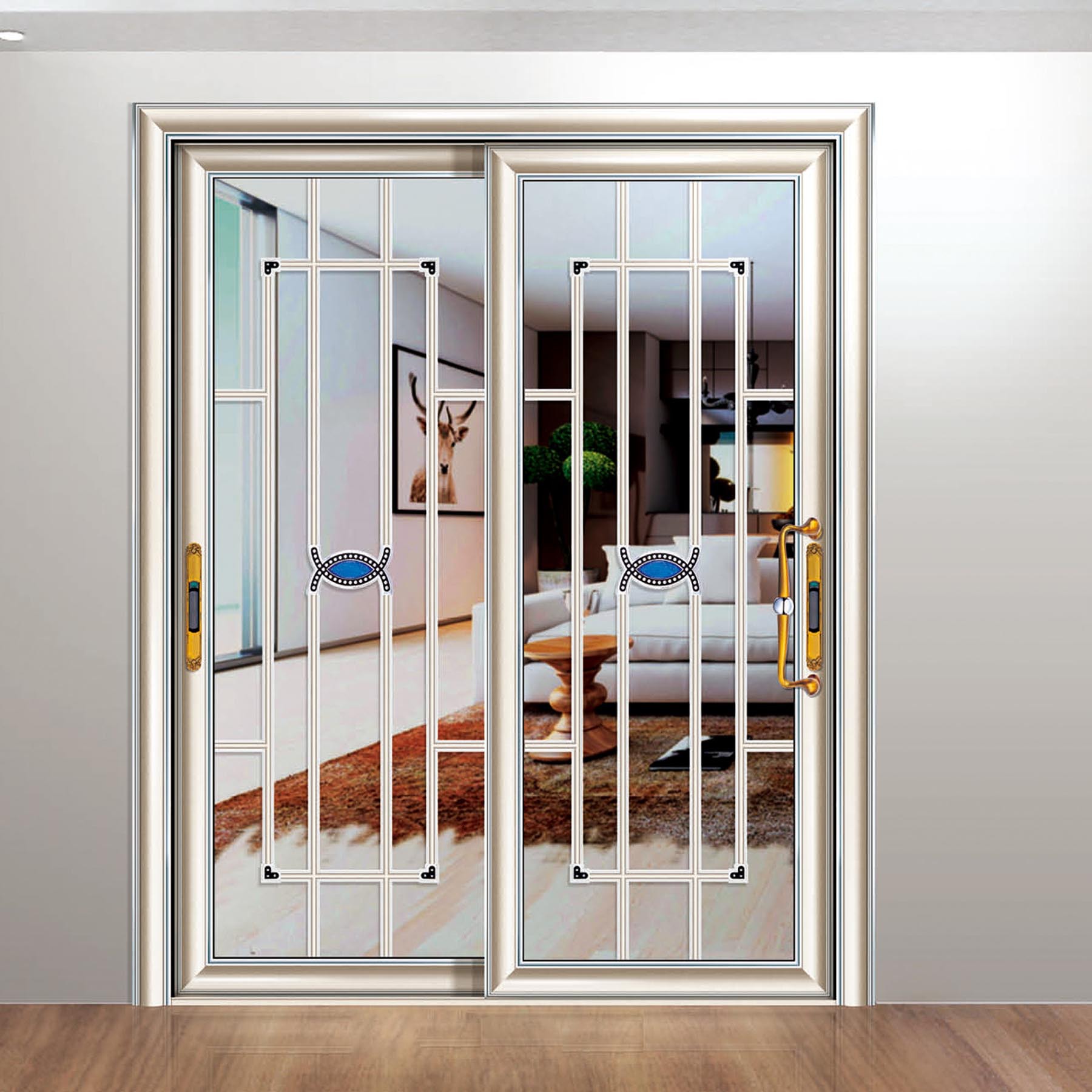 蒙特欧铝合金推拉门 厨房推拉门 厨房吊趟门