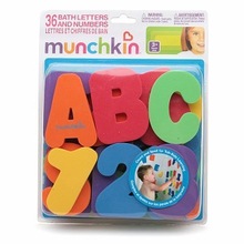 戏水洗澡字母数字贴 36片 儿童益智宝宝玩具