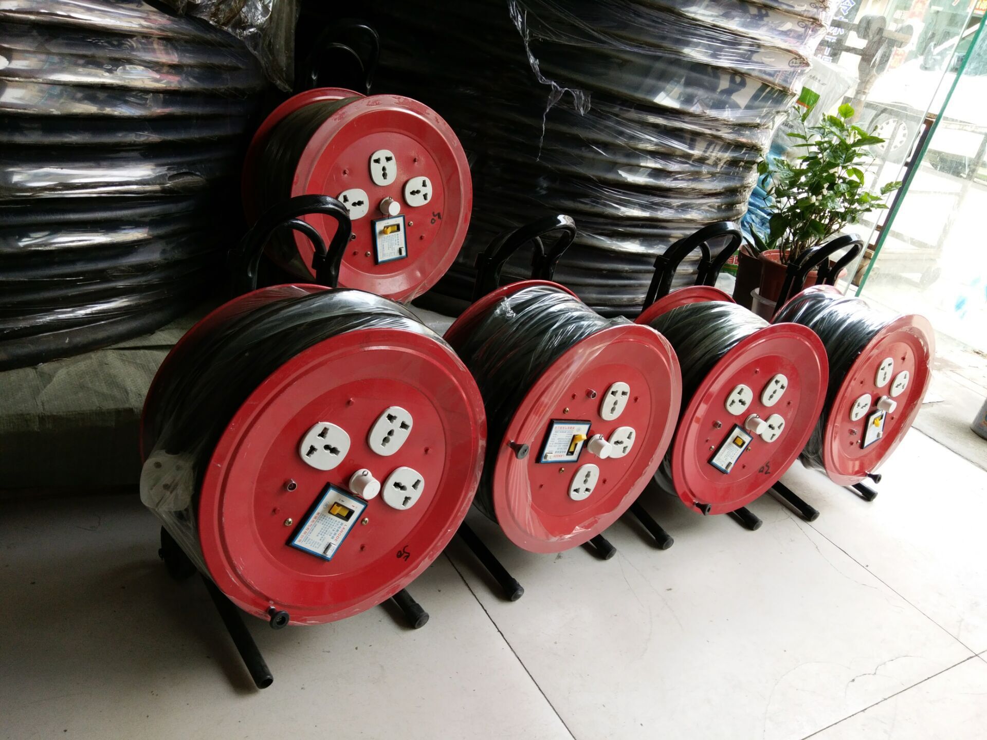 厂家直销工地厂房临时用线拖线盘3芯1.