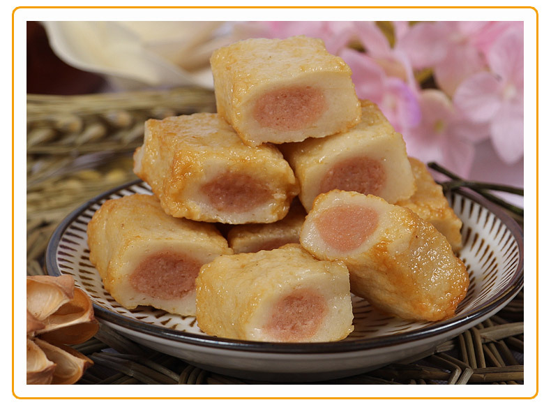 雄丰食品包心鱼豆腐500g鱼糜制品海鲜火锅食材批发关东煮速冻食品