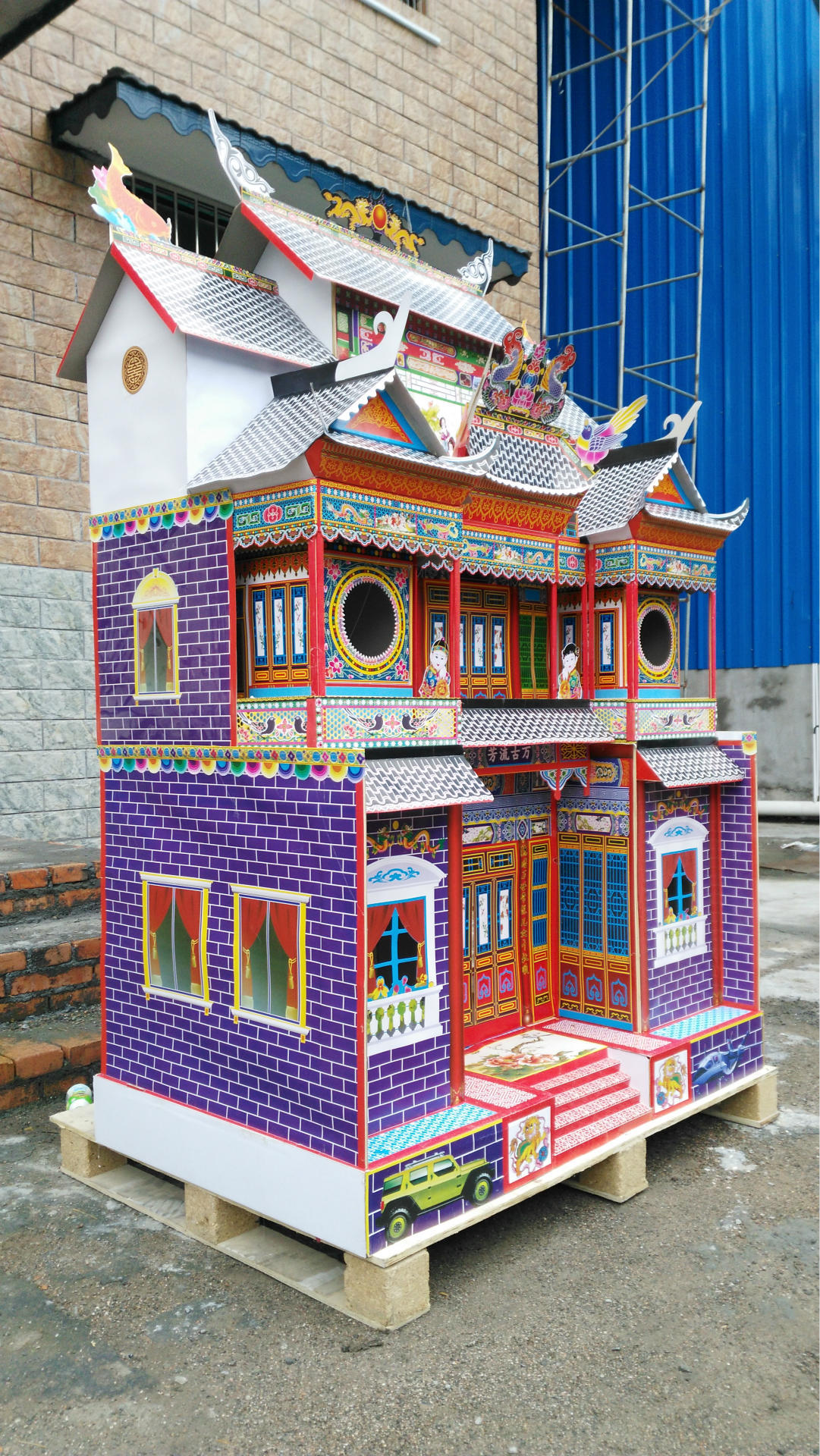 殡葬用品 祭祀用品 纸房子 纸别墅 灵房灵屋 冥房冥屋 纸扎别墅