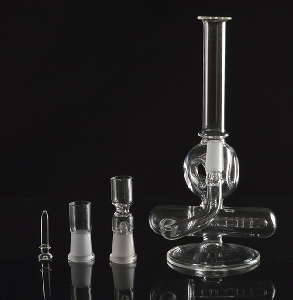 其他烟具-雷鬼 便于携带高18cm 透明烟斗 玻璃bong 质量够硬 够精致