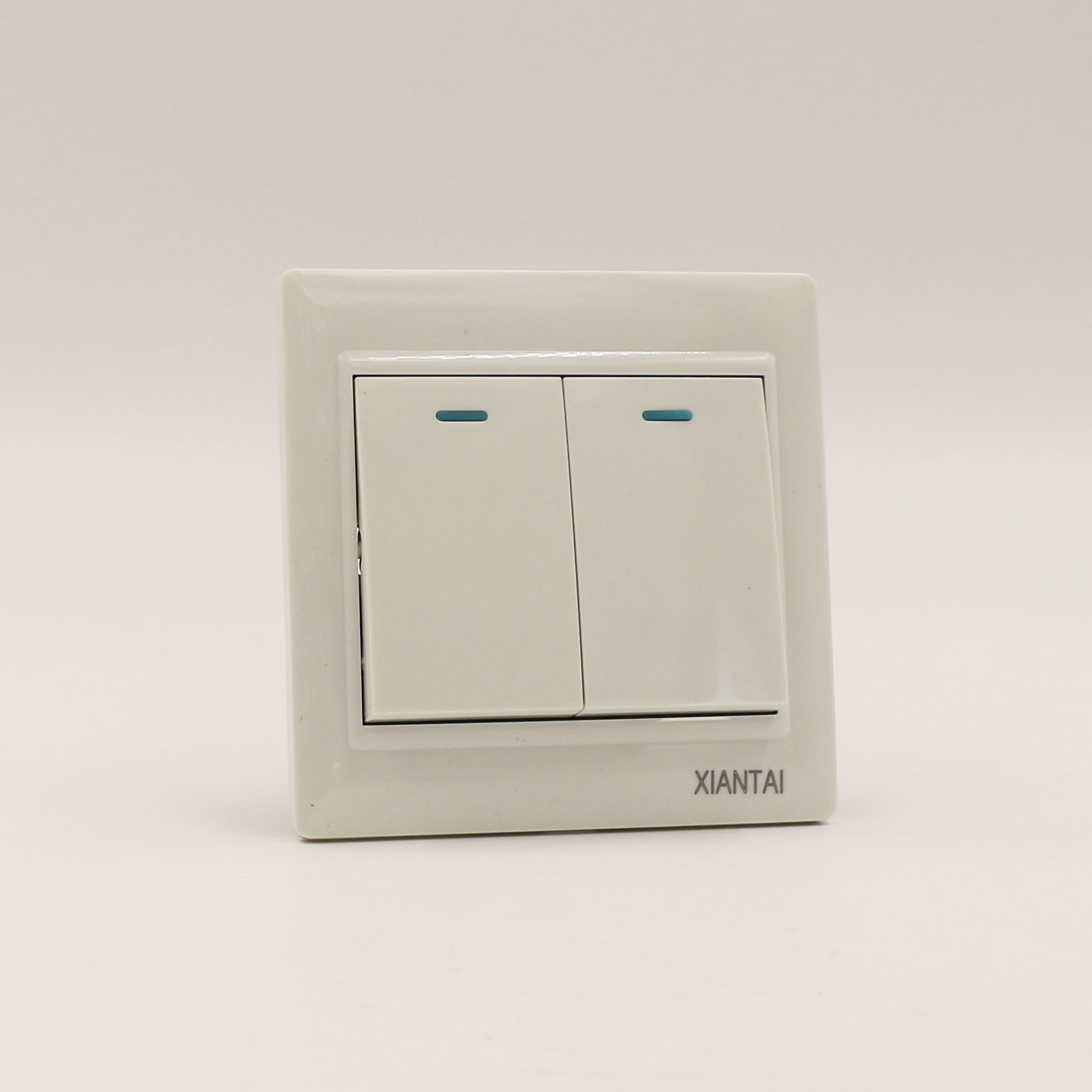 供应二开单控86型暗装墙壁开关双联开关单控