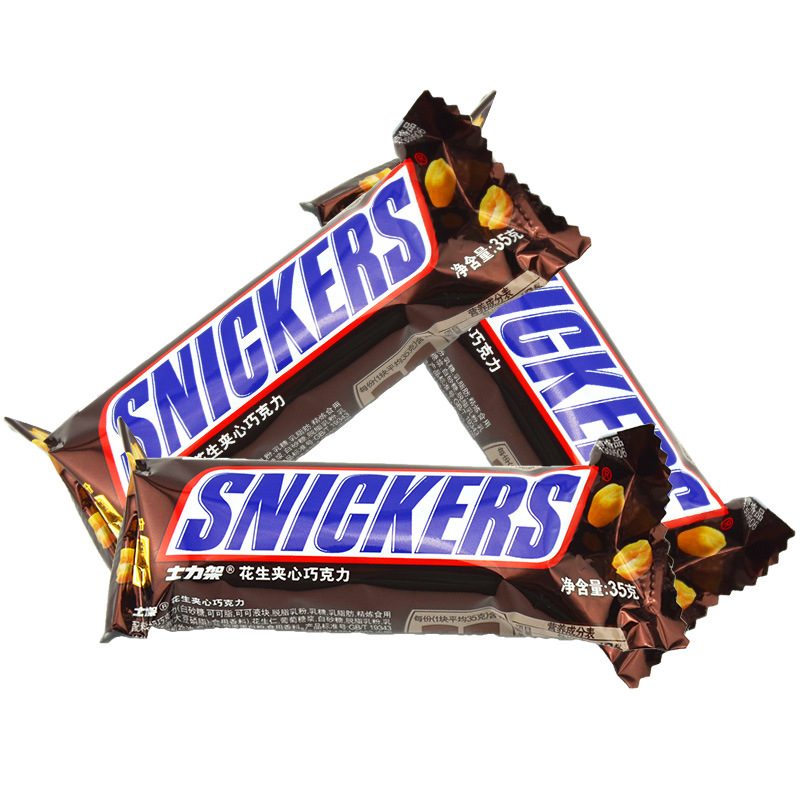 德芙士力架花生夹心巧克力51g 休闲小零-糖果,巧克力类
