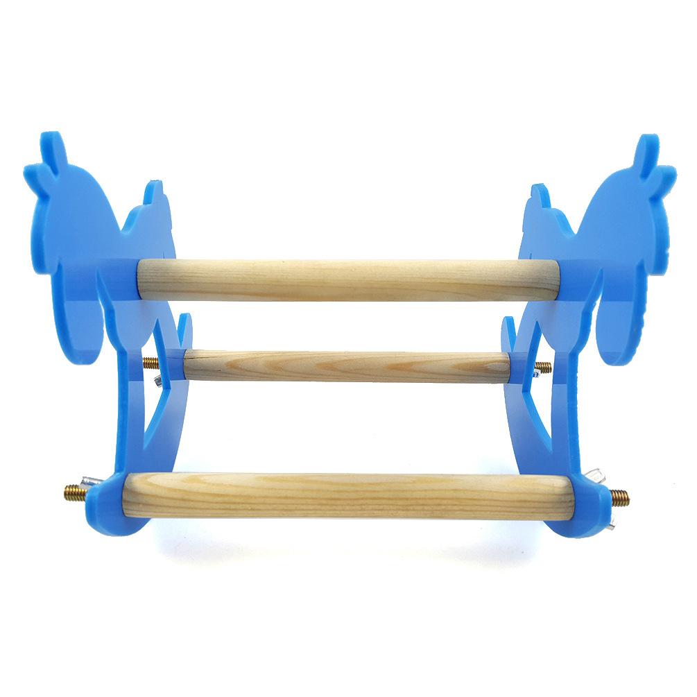 鹦鹉 啃咬玩具秋千亚克力站架站杠 摇摇椅 跷跷板 童趣小木马