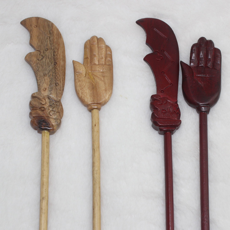 佛教用品施食器佛手刀焰口法器出食器法会佛手出食刀施食 手工艺