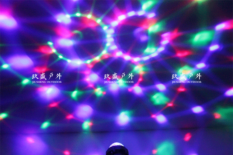 新款太阳能led露营野营灯七彩舞台充电马灯户外手提伸缩应急灯