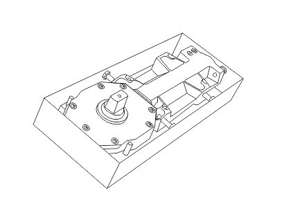 厂家供应120kg 地弹簧玻璃门 液压闭门器 dth-84