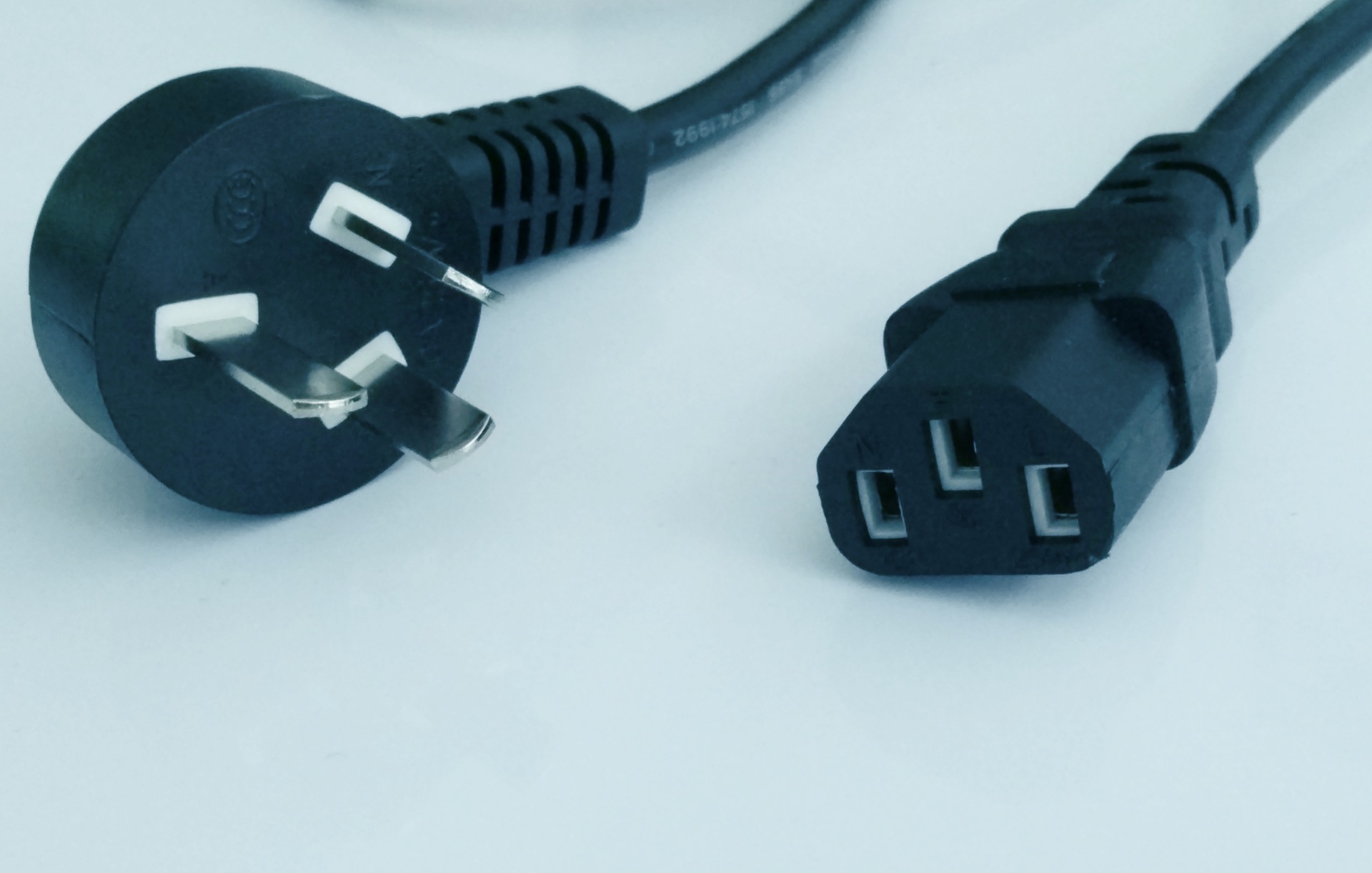 8m带品字头/型三孔电源线 rvv3*0.75平方国标插头电源线