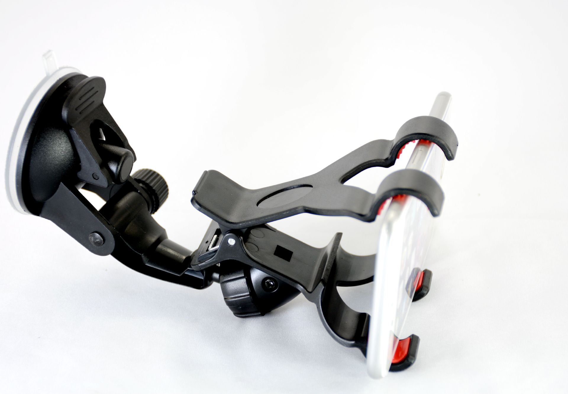 车载手机支架 汽车吸盘支架 导航支架360度 关节吸盘大双夹193